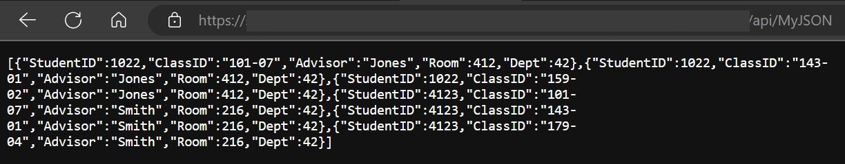 JSON Result