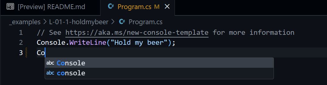 Autocomplete Intellisense